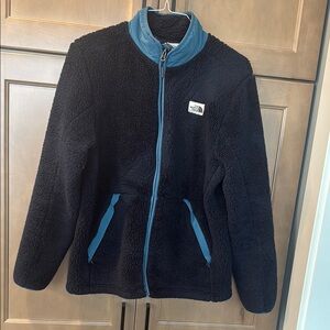 The North Face Black and Blue Fleece Jacket